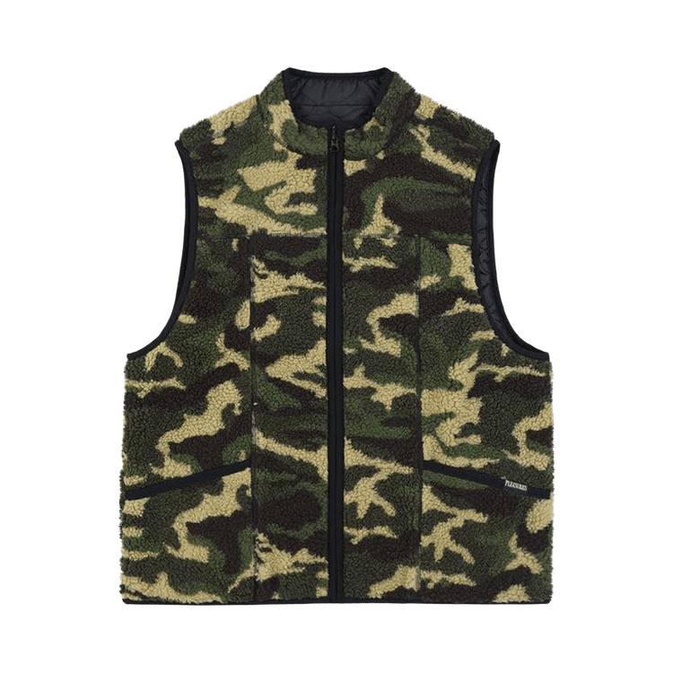 Pleasures Felis Reversible Vest "Camo/Black"
