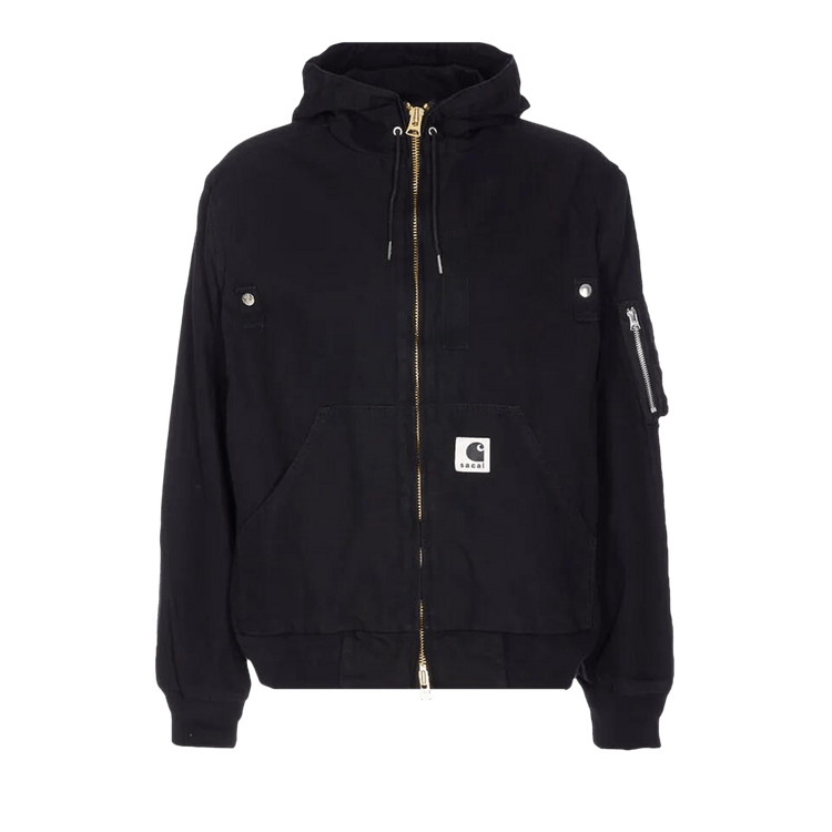 Sacai x Carhartt WIP Washed Duck Hooded Blouson "Black"