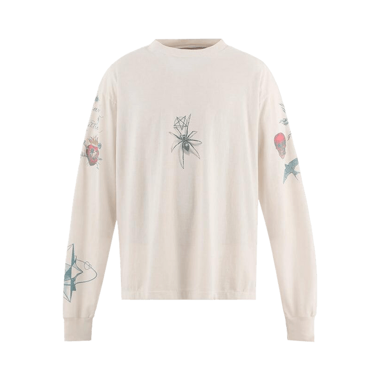SAINT Mxxxxxx x Dr. Woo Tattoo Long-Sleeve Tee "White"
