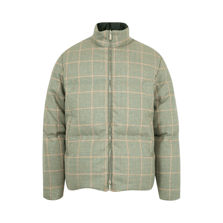 Thom Browne Reversible Funnel Neck Jacket In Ultra Light Nylon Tech "Green"