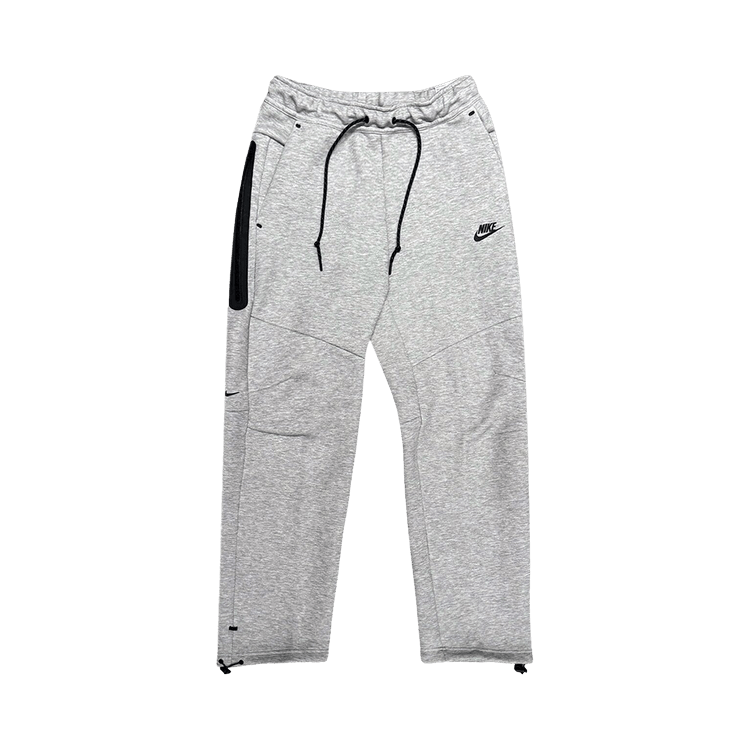 Nike Open Hem Fleece Pants "Dark Grey Heather/Black"