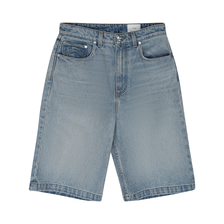Rhude Drop Crotch Denim Shorts "Indigo"