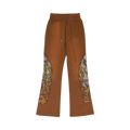 Who Decides War Flame Glass Sweatpants "Brown"