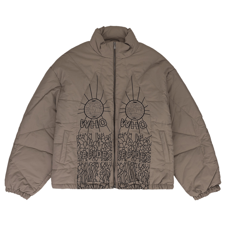 Who Decides War Embroidered Bomber "Grey"