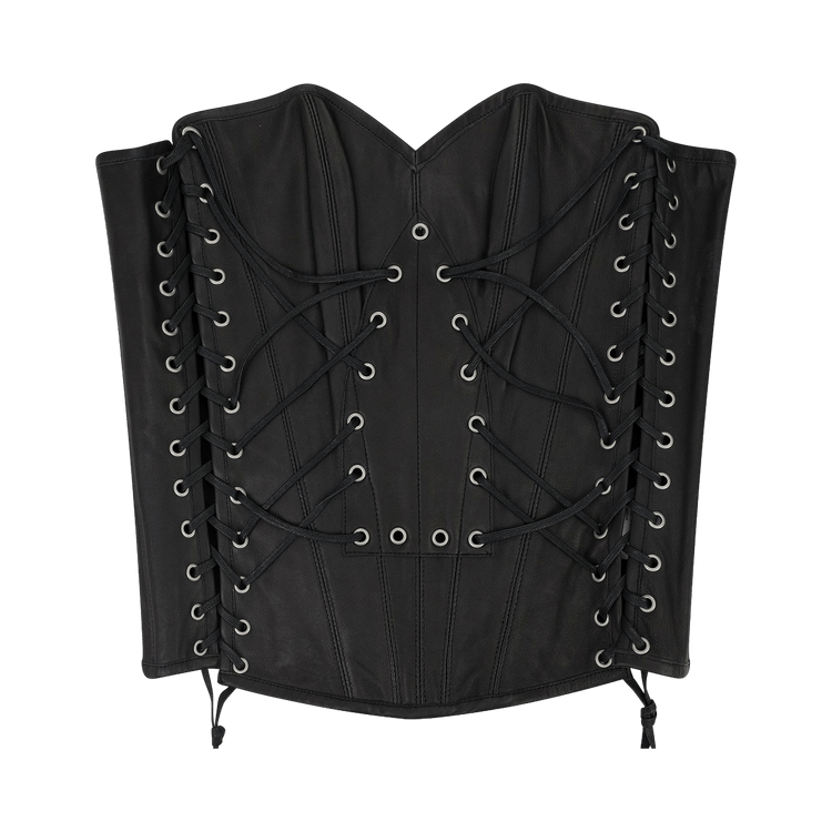 Who Decides War Window Longline Corset "Black"