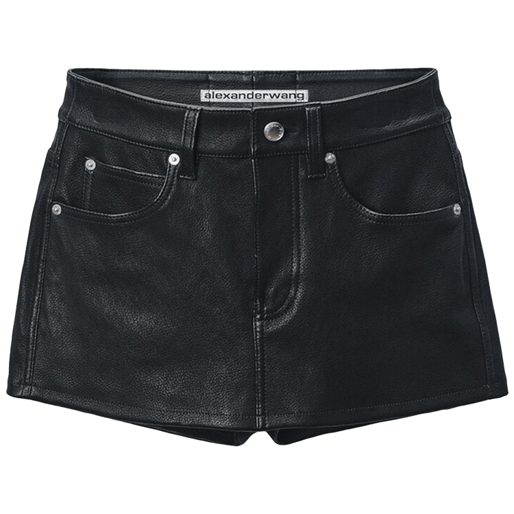 Alexander Wang Mid Rise Mini Skort "Black"