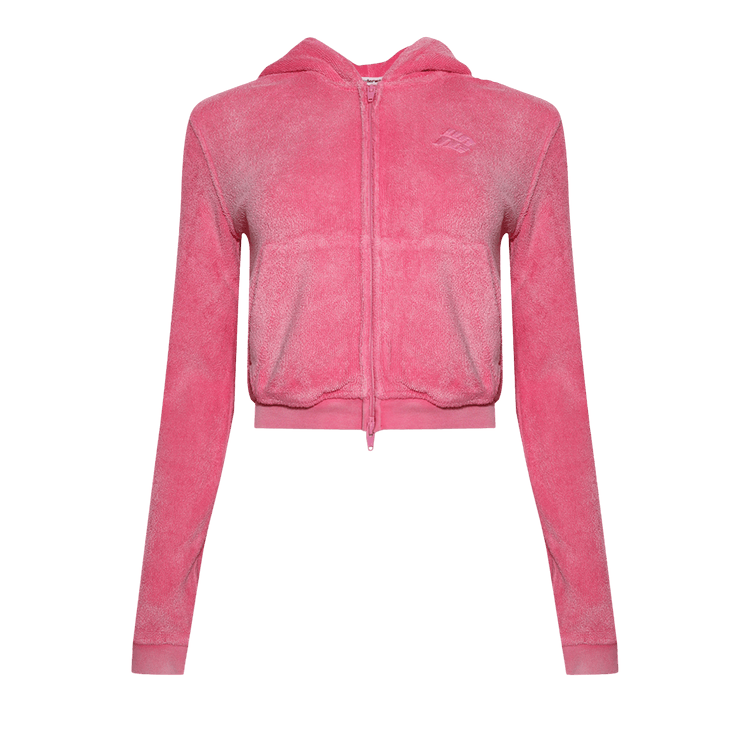 Alexander Wang Shrunken Zip-Up "Washed Lotus"