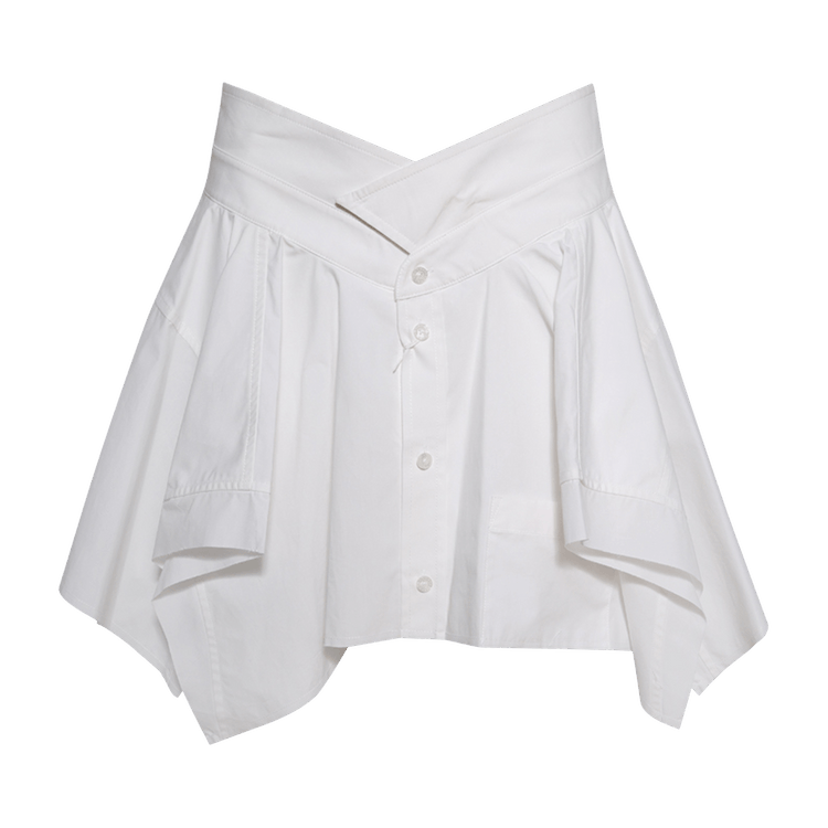 Alexander Wang Cut Off Skirt "White"