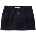 Alexander Wang Mini Deconstructed Polo Skort "Black Overdyed Stripe"