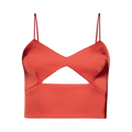 David Koma Cutout Detail Cami Top "Red"