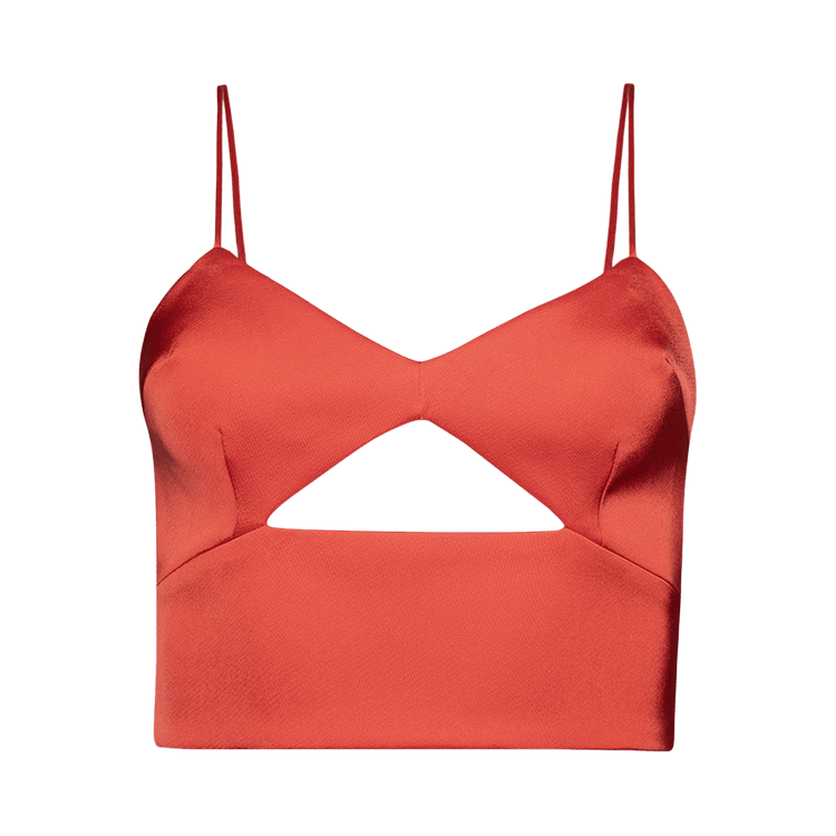 David Koma Cutout Detail Cami Top "Red"