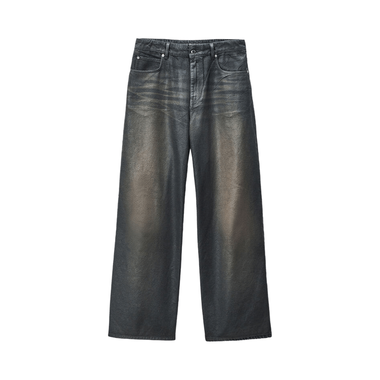 Alexander Wang Leather Look Relaxed Jean "Vintage Black"