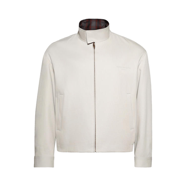 Alexander Wang Reversible Harrington Track Jacket "Oyster White"