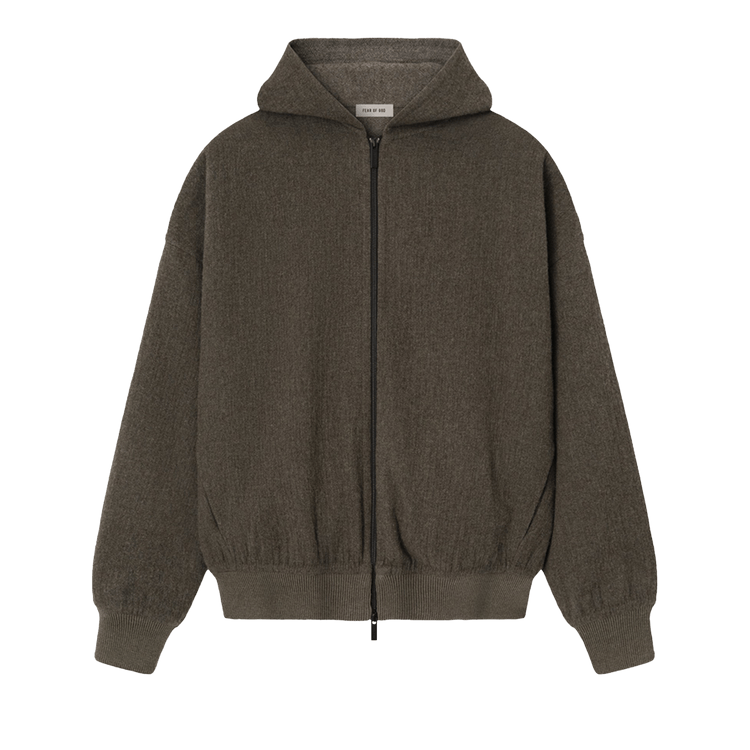 Fear of God Full Zip Hoodie "Off Black"