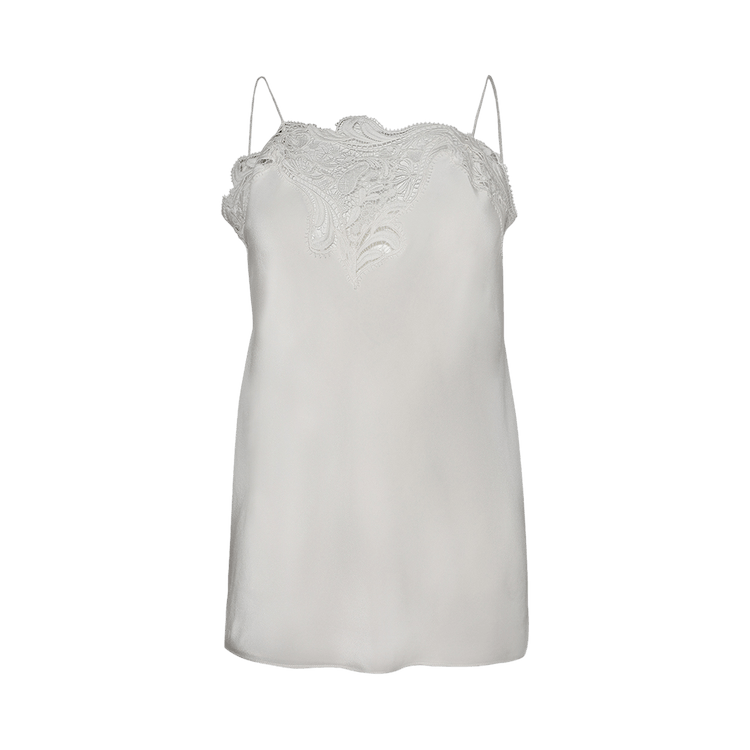 Ferragamo Lace Tank Top "Mascarpone / White"