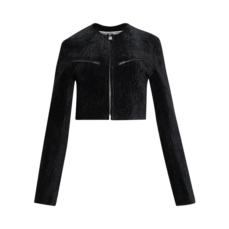 Alexander Wang Cropped Boxy Jacket "Black"