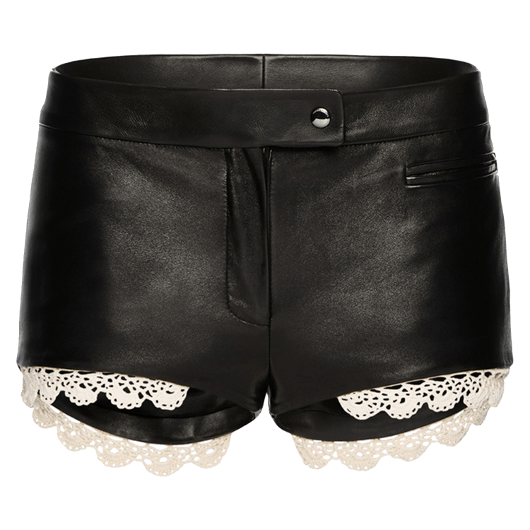 Magda Butrym Leather Shorts "Black"