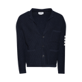 Thom Browne Textured Stitch Cardigan Jacket "Dark Blue"