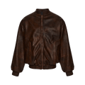 Magda Butrym Leather Jacket "Brown"