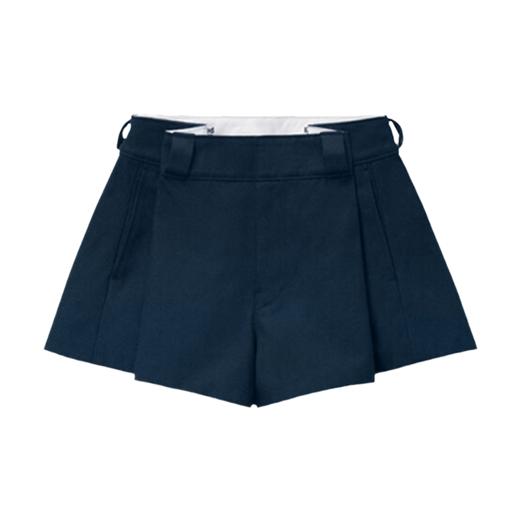 Alexander Wang High Waisted Pleated Workwear Short "Navy"