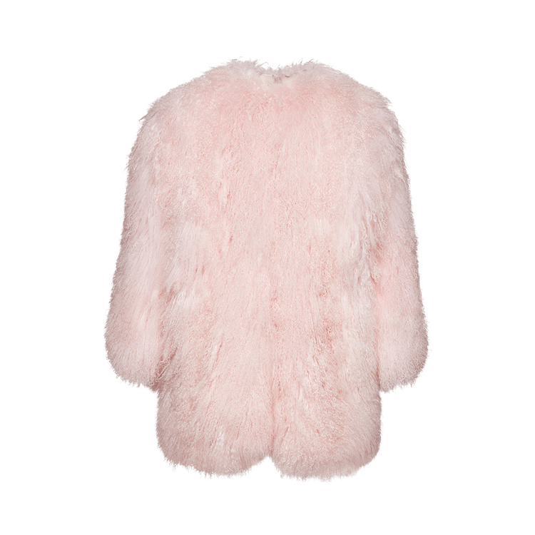 Magda Butrym Shearling Coat "Pink"