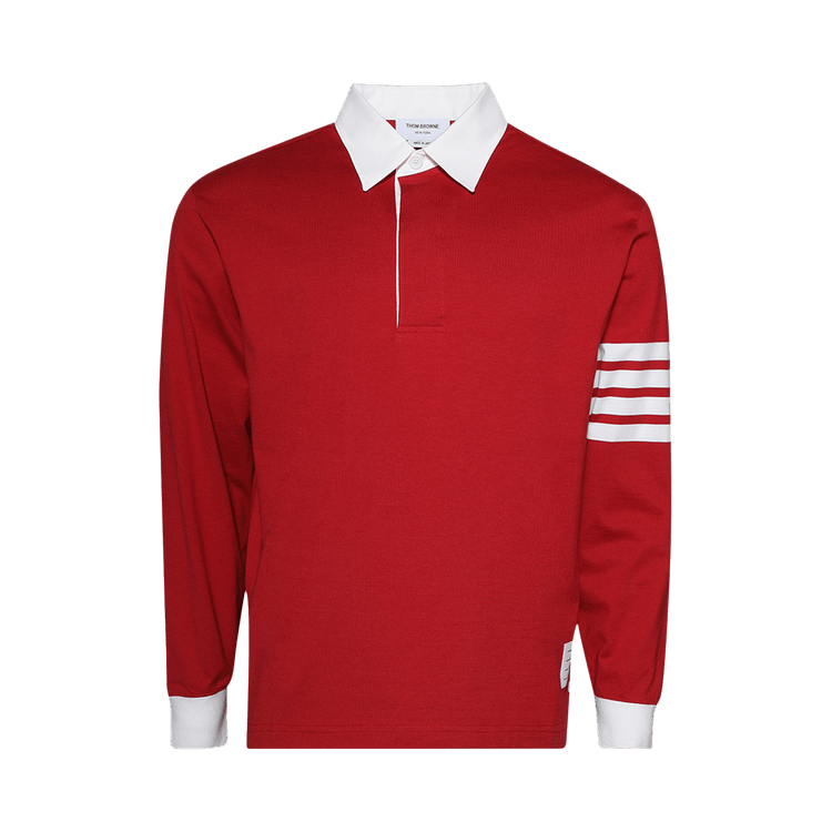 Thom Browne Oversized Long Sleeve Rugby Polo "Red"