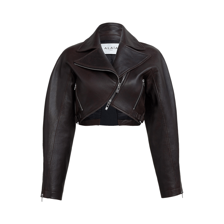 Alaïa Crop Biker "Ebene"