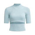 Alaïa Slit Crop Top "Menthe"