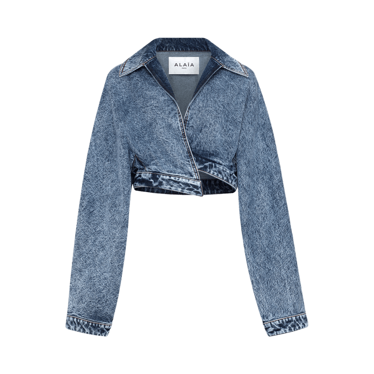 Alaïa Spiral Jacket "Bleu Neige"