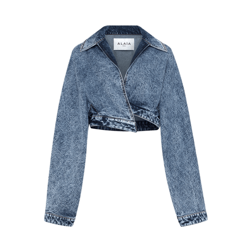 Alaïa Spiral Jacket "Bleu Neige"