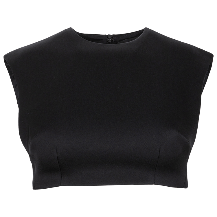 David Koma Sleeveless Crop Top "Black"