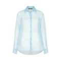 David Koma Organza Overshirt "Blue"