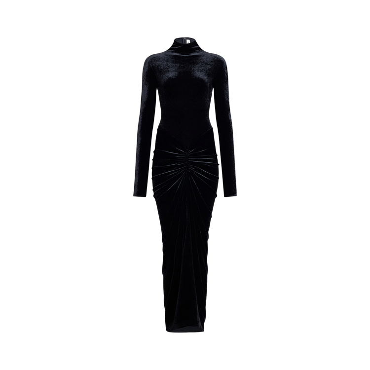 Alaïa Draped Dress "Noir Alaia"