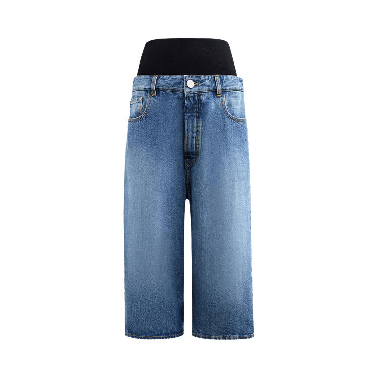 Alaïa Knit Band Short "Bleu Vintage"