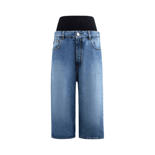 Alaïa Knit Band Short "Bleu Vintage"