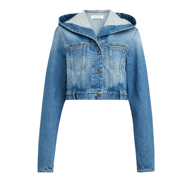 Alaïa Hooded Jacket "Bleu Vintage"