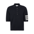 Thom Browne 4-Bar Relaxed Fit Polo "Navy"
