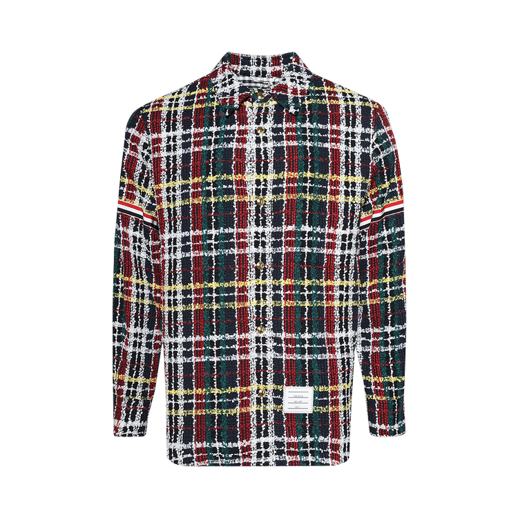 Thom Browne Snap Front Shirt Jacket "Multicolor"