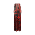 David Koma Printed Mesh Maxi Skirt "Red/Black"