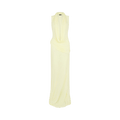 David Koma Plunge Neckline Sleeveless Gown "Yellow"