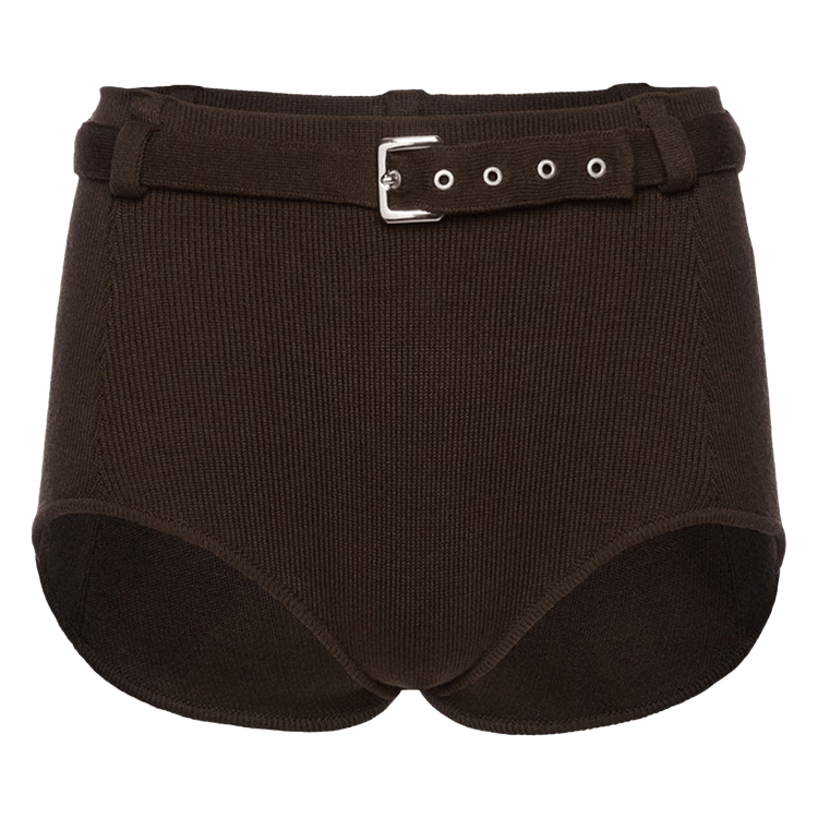 Magda Butrym Knitwear Shorts "Brown"