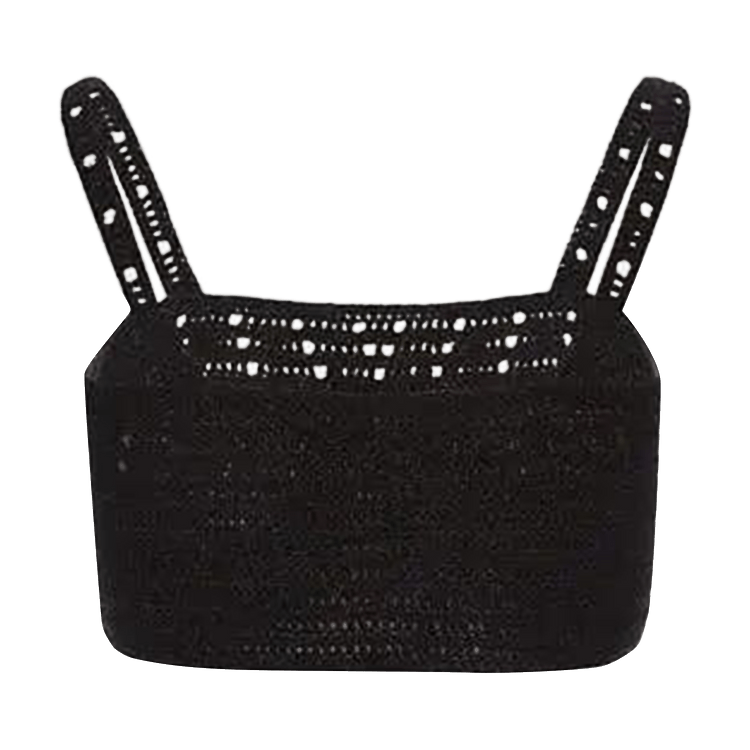 Magda Butrym Crochet Top "Black"