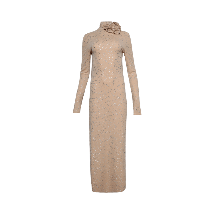 Magda Butrym Dress "Beige Crystals"