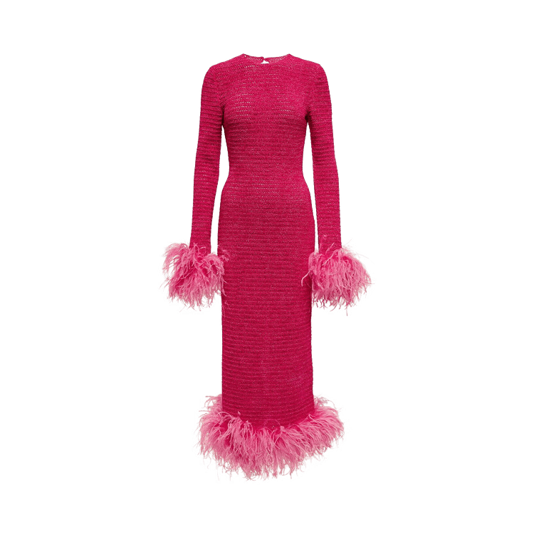 Magda Butrym Crochet Dress "Pink"