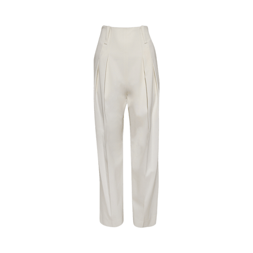 Victoria Beckham High Waist Cinch Trouser "Ivory"