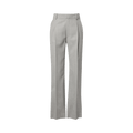 Victoria Beckham Drop-Waist Straight Leg Trouser "Light Grey Melange"