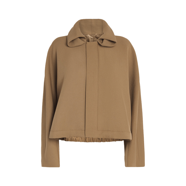 Victoria Beckham Oversized Roll Neck Bomber "Dark Camel"