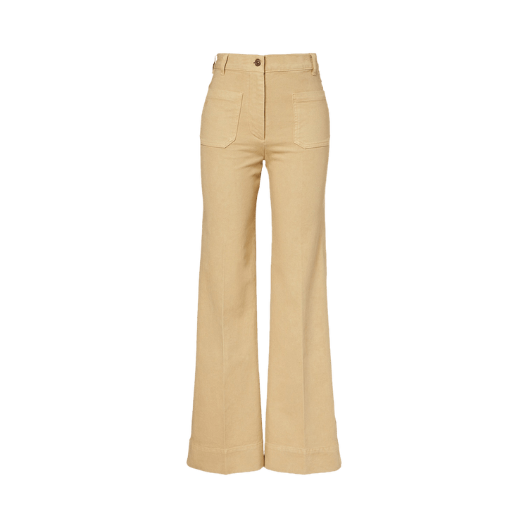 Victoria Beckham Regular Alina Jean "Butter Yellow Garment Dye"