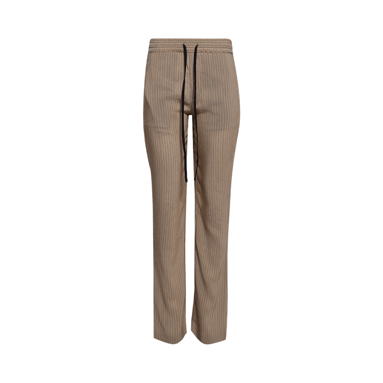 Victoria Beckham Pleat Detail Pyjama Trouser "Tobacco/Midnight"