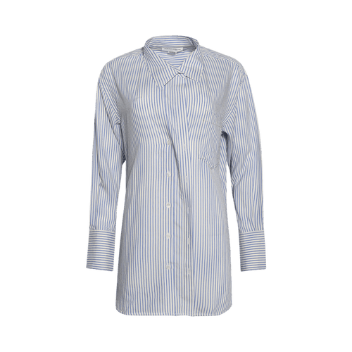 Victoria Beckham Wrap Tuck Detail Blouse "White/Regatta/Ice Lemon"